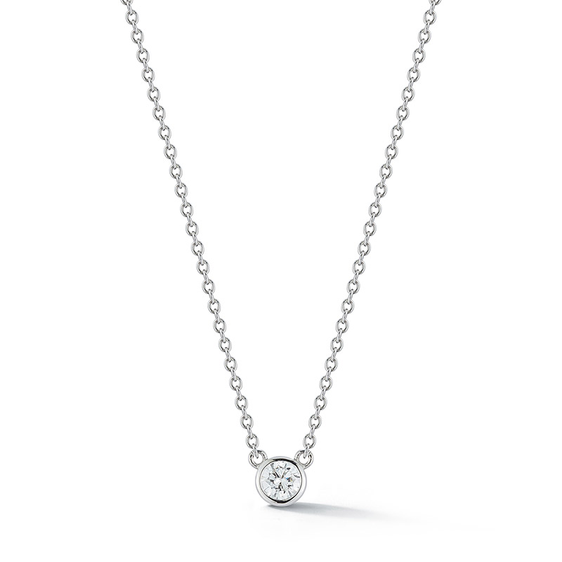 Deutsch Signature Single Polished Bezel Diamonds by the Yard Necklace