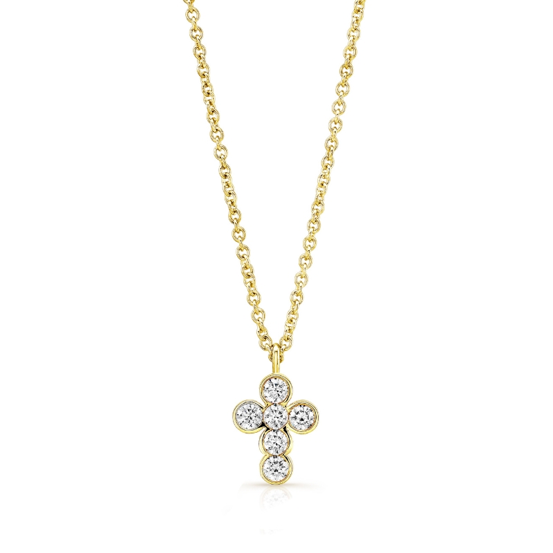 Rahaminov 18K Yellow Gold Cross Pendant