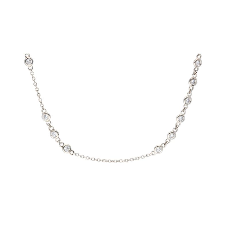 Deutsch Signature Scattered Diamond Necklace