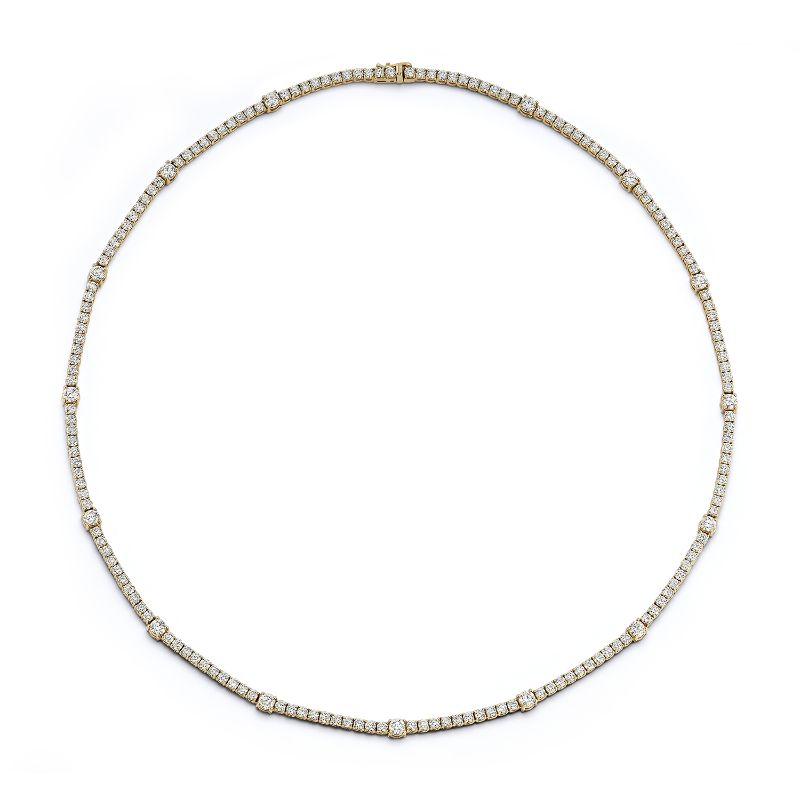 Deutsch Signature Diamond Tennis Necklaces