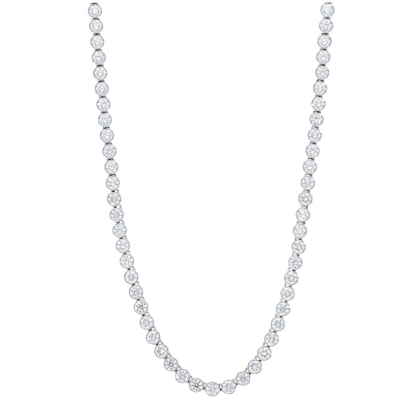 Deutsch Signature Diamond Bezel Tennis Necklace