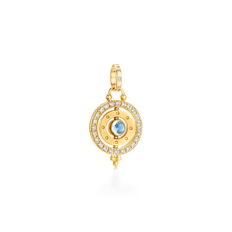 18K Temple St. Clair Diamond 3X Orbit Pendant