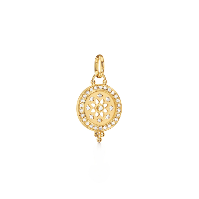 Temple St. Clair 18K Diamond Mandala Cutout Pendant