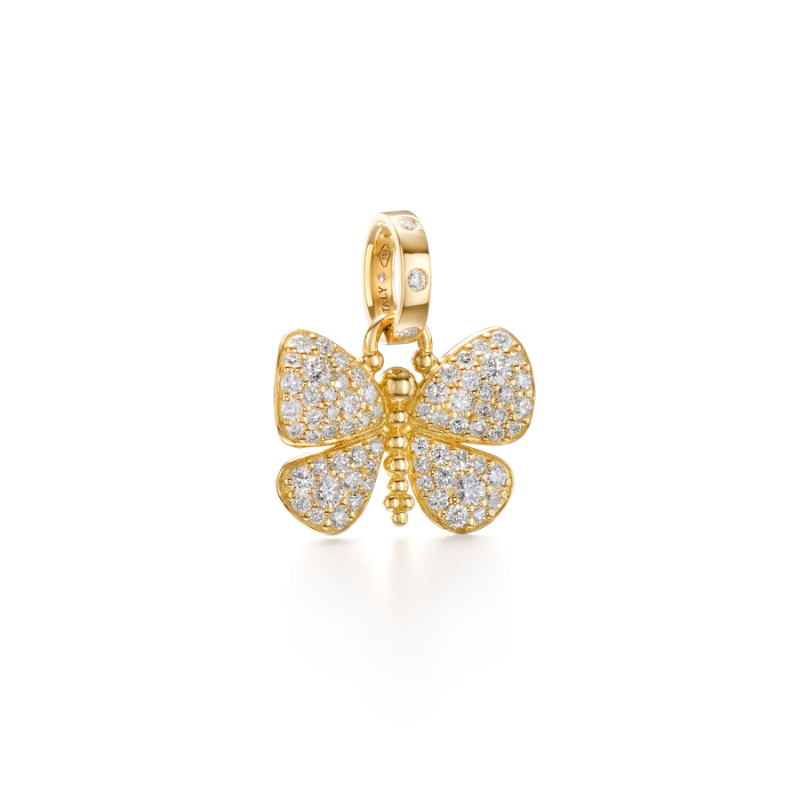 Temple St. Clair 18K Snow Butterfly Pendant