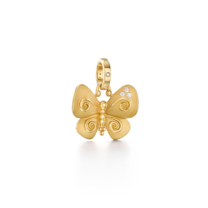 Temple St. Clair 18K Golden Butterfly Pendant