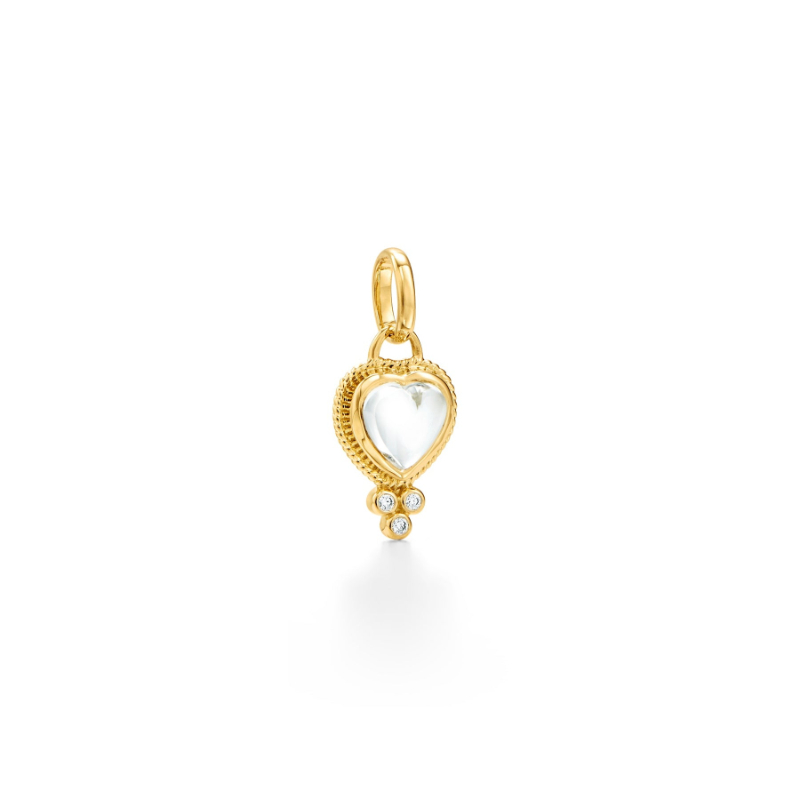 Temple St. Clair 18K Rock Crystal Heart Pendant