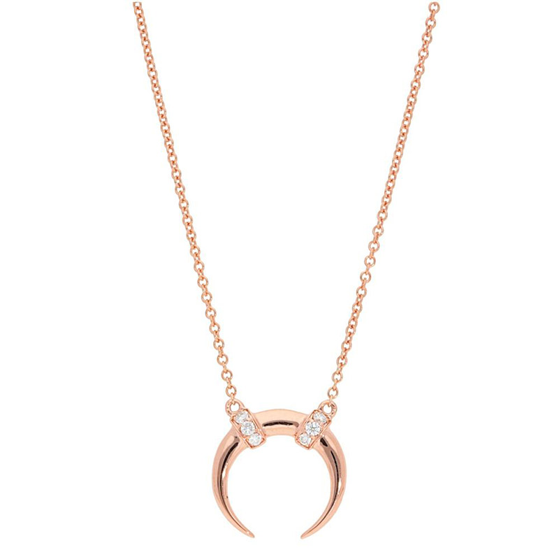 Deutsch Signature Pave Diamond Horn Pendant