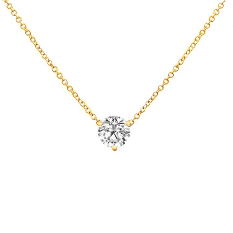 Deutsch Signature 3 Prong Diamond Pendant