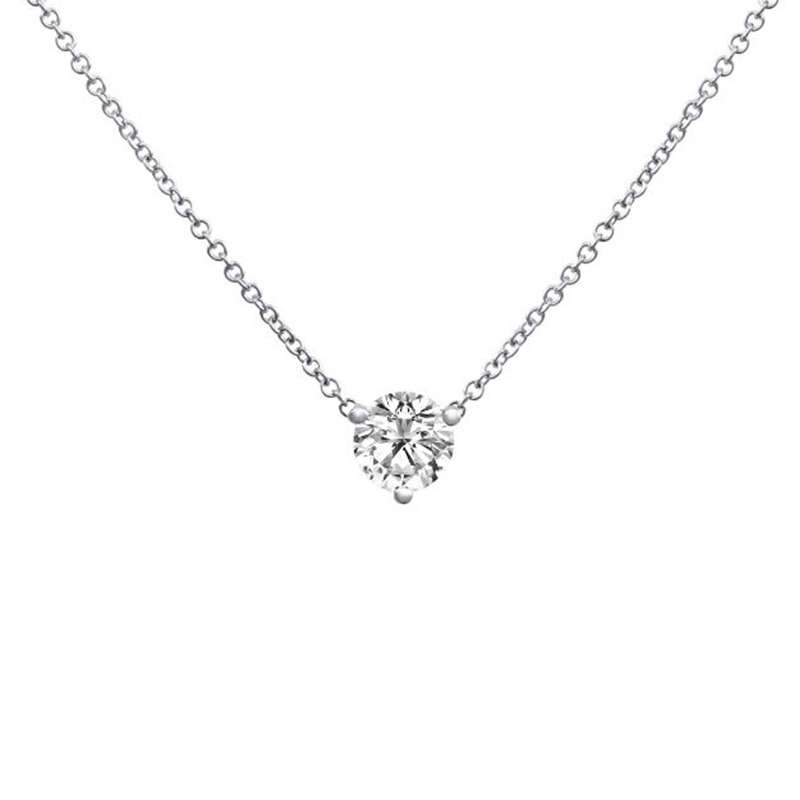 Deutsch Signature 3 Prong Diamond Pendant