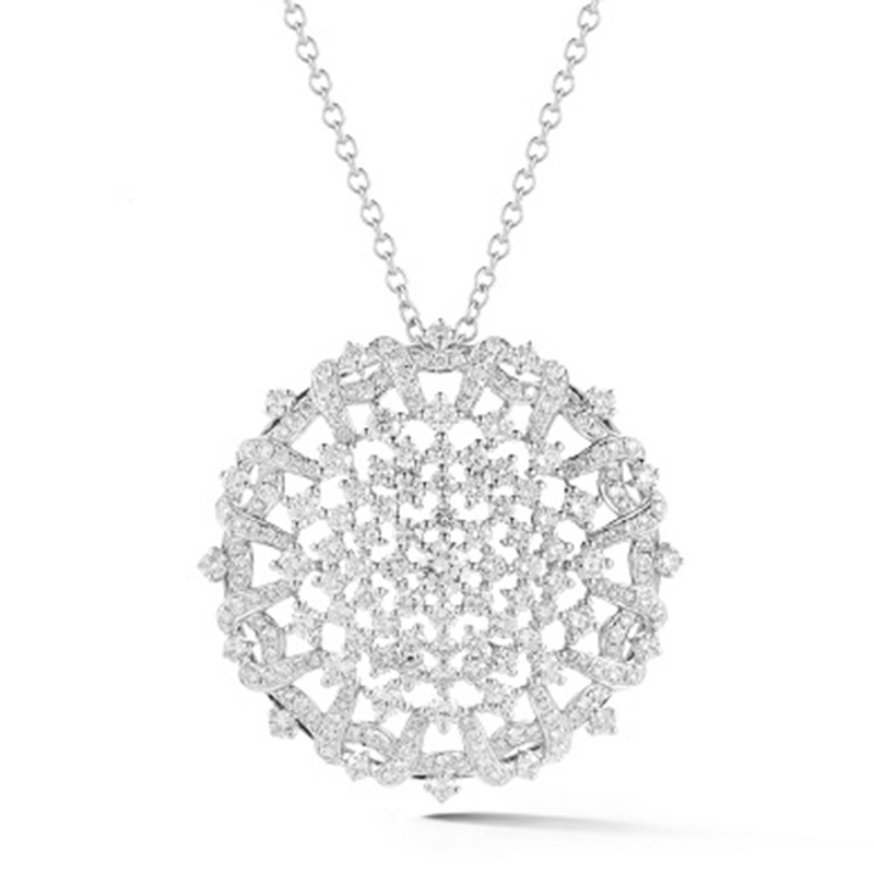 Deutsch Signature Diamond Medallion Pendant