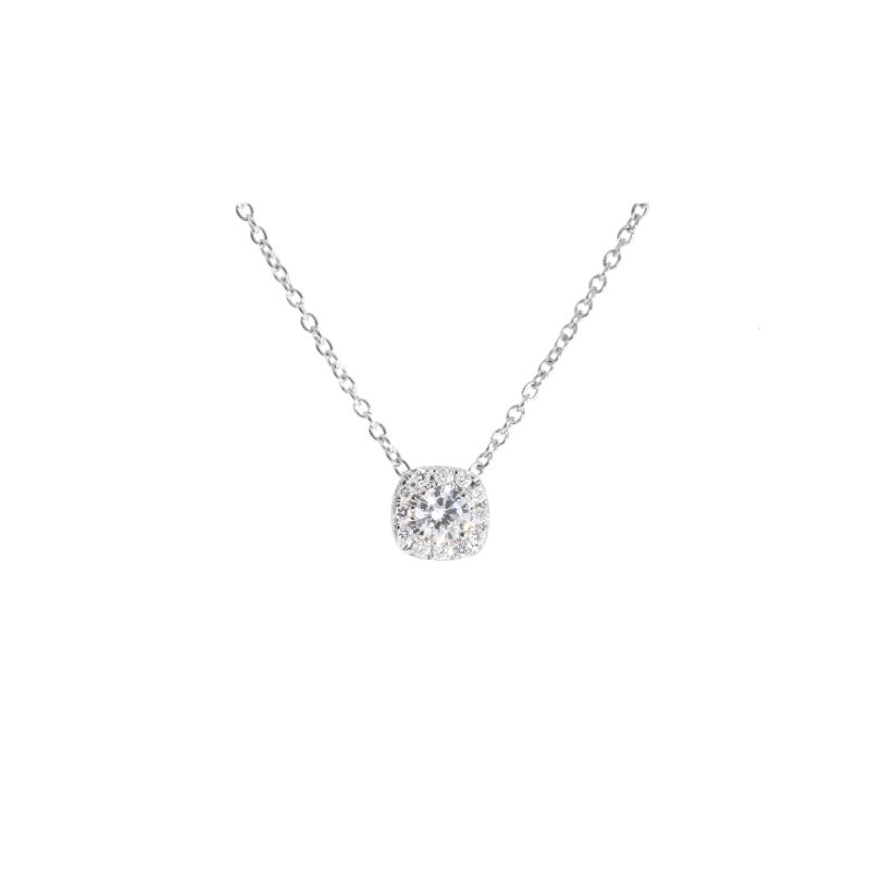 Deutsch Signature Halo Diamond Pendant