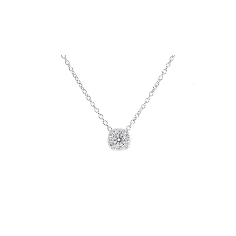 Deutsch Signature Halo Diamond Pendant - PP21-013B