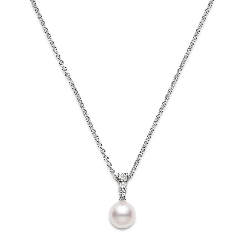 Mikimoto Pendant Akoya 8.0mm D-0.12ct
