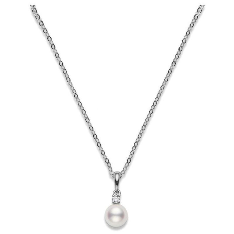 Mikimoto Pendant 11mm White South Sea A+ D-0.15ct