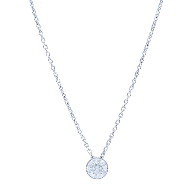 Deutsch Signature Round Diamond Bezel Pendant