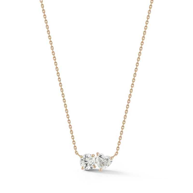 Deutsch Signature 2 Stone Diamond Necklace