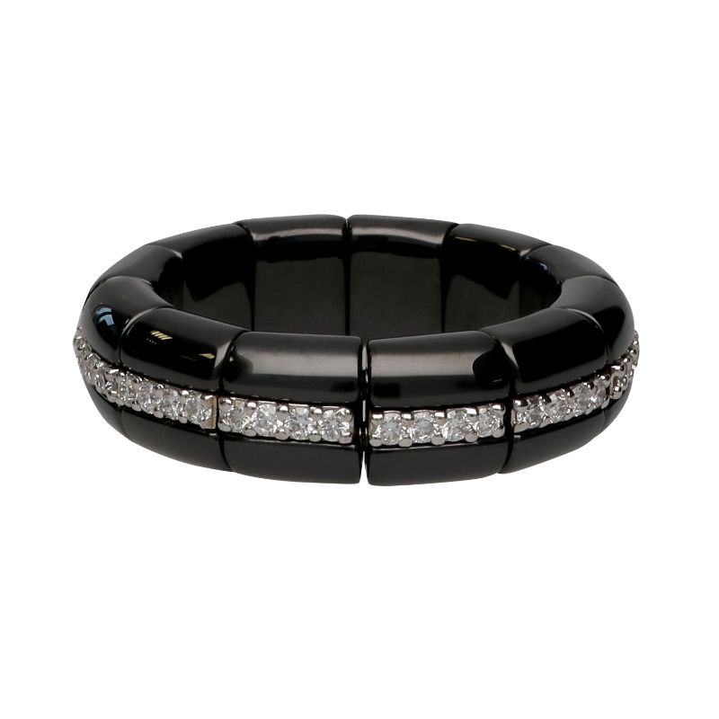 Black Ceramic Eternity Ring