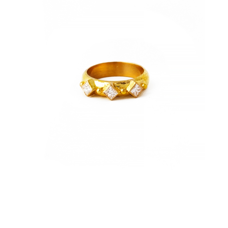 Harlequin Diamond Stack Ring