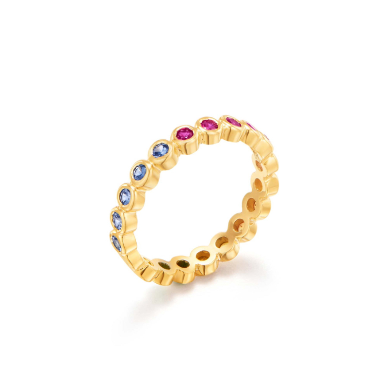 Temple St. Clair 18K Rainbow Eternity Ring