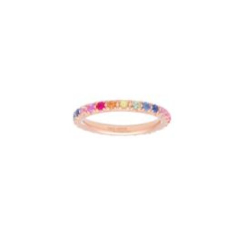 Deutsch Signature Rainbow Eternity Stackable Band