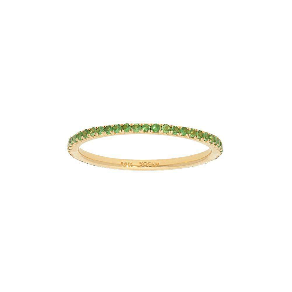 Deutsch Signature Tsavorite Pave Eternity Stackable Band