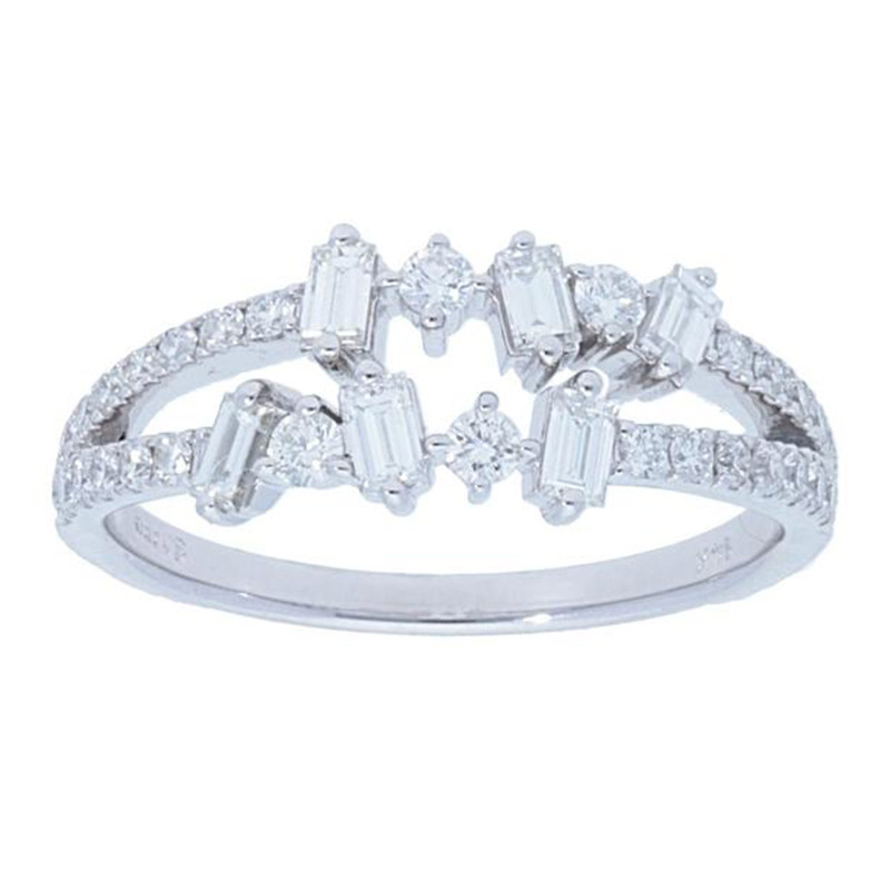 Deutsch Signature Double Row Mulit Diamond Ring