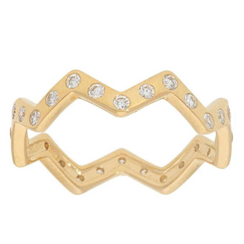 Deutsch Signature Zig Zag Diamond Eternity Band