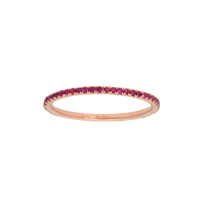 Deutsch Signature Ruby Eternity Stackable Band