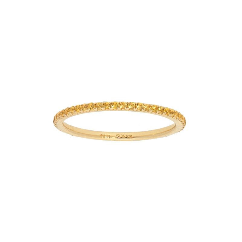 Deutsch Signature Yellow Sapphire Eternity Stackable Band