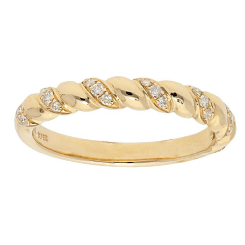 Deutsch Signature Twisted Diamond and Polished Half-Wayr Around Ring