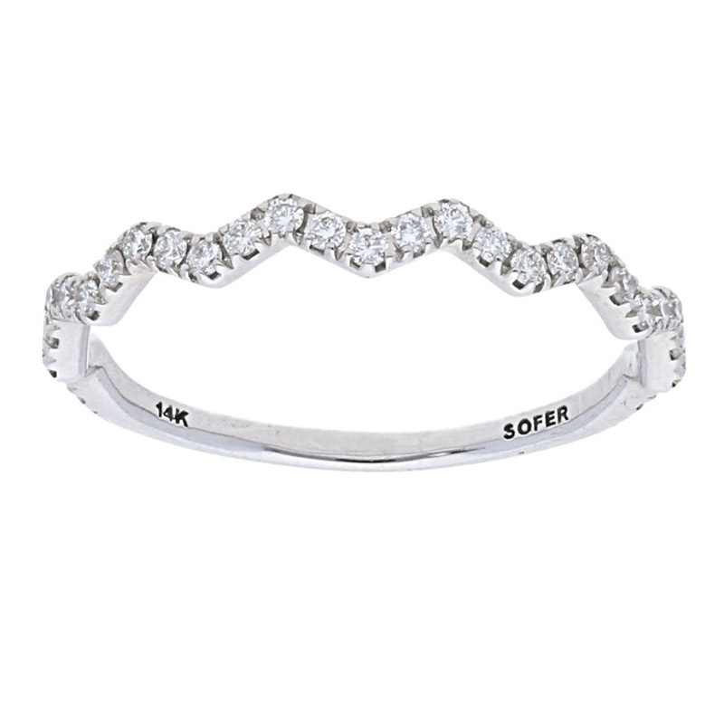 Deutsch Signature Pave Diamond Wavy Eternity Band