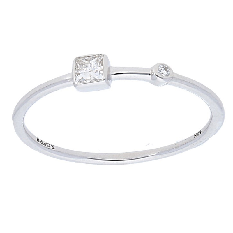 Deutsch Signature 2 Station Diamond Bezel Ring