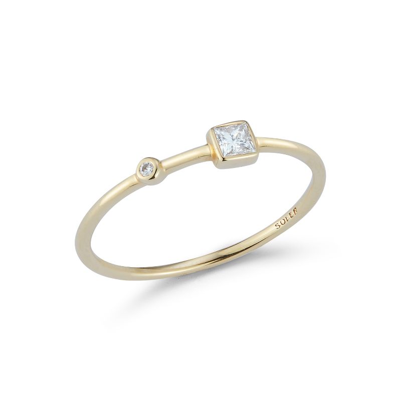 Deutsch Signature 2 Station Diamond Bezel Ring