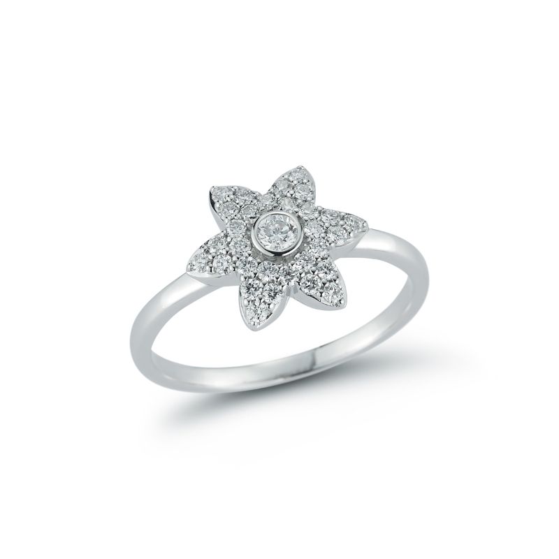 Deutsch Signature Diamond Flower Ring