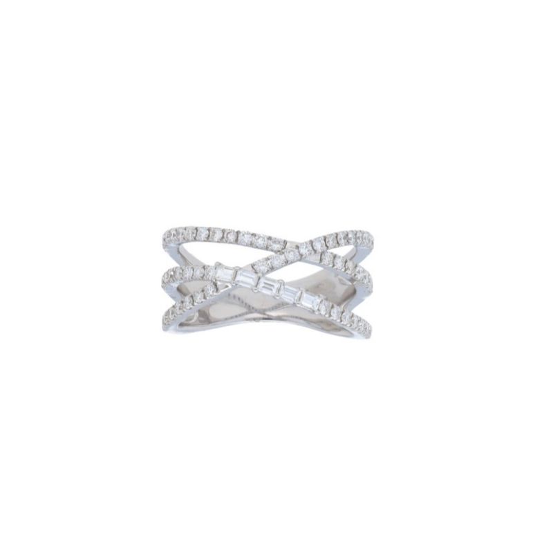 Deutsch Signature Diamond Criss Cross Ring