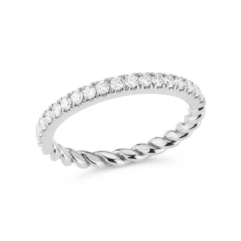 Deutsch Signature Reversible Diamond and Rope Ring