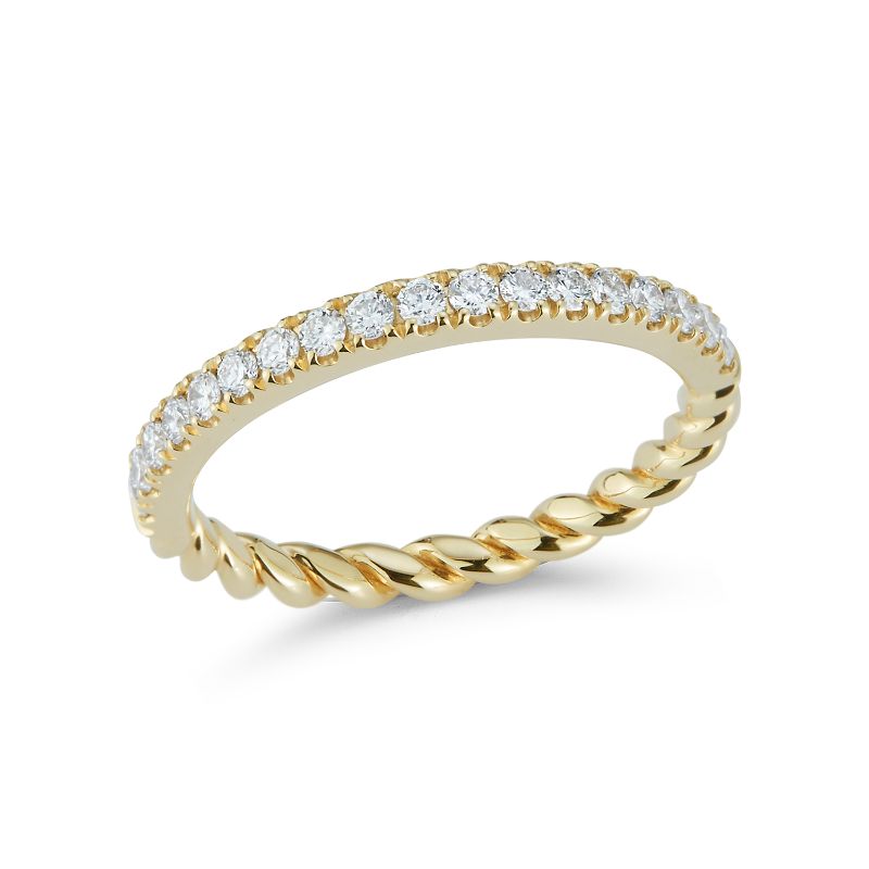 Deutsch Signature Reversible Diamond and Rope Ring