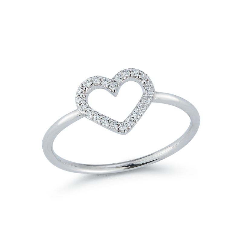 Deutsch Signature Diamond Open Heart Ring