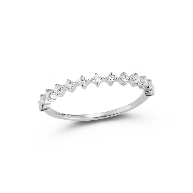 Deutsch Signature Half Way Prong Diamond Ring