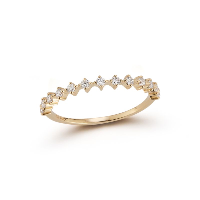 Deutsch Signature Half Way Prong Diamond Ring