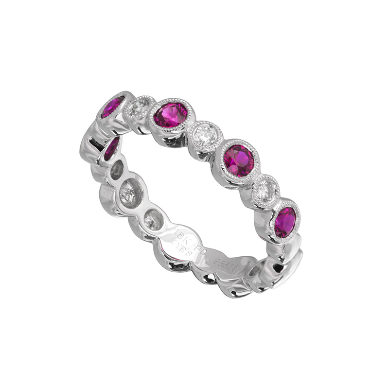 Jye's Alternating Ruby and Diamond Ring