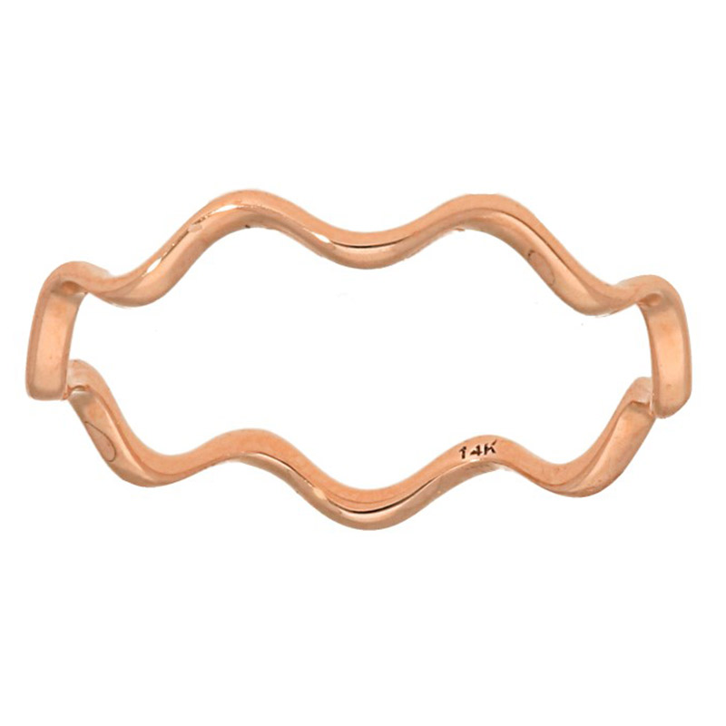 Deutsch Signature Thin Wavy Band