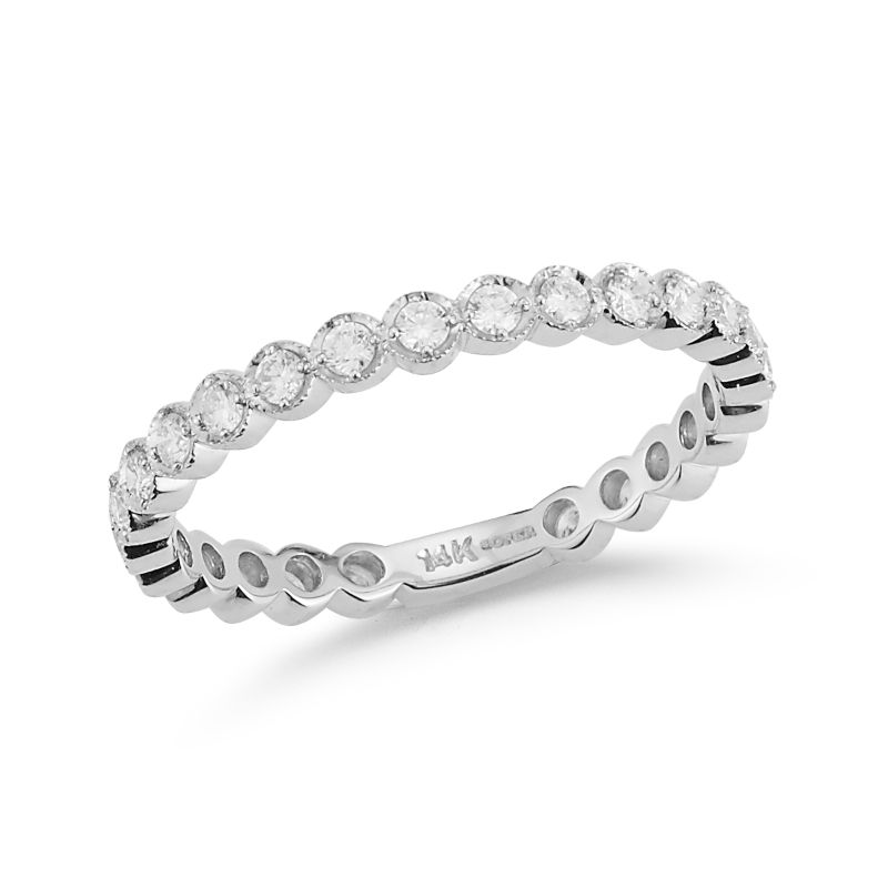 Deutsch Signature Prong Bezeled Diamond Eternity Band