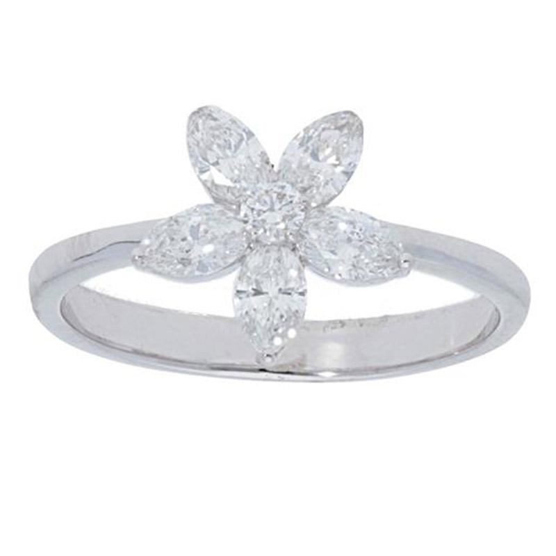 Deutsch Signature Marquise Diamond Flower Ring