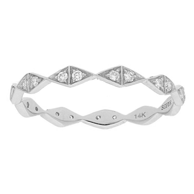 Deutsch Signature Triangular Shape Diamond Eternity Band