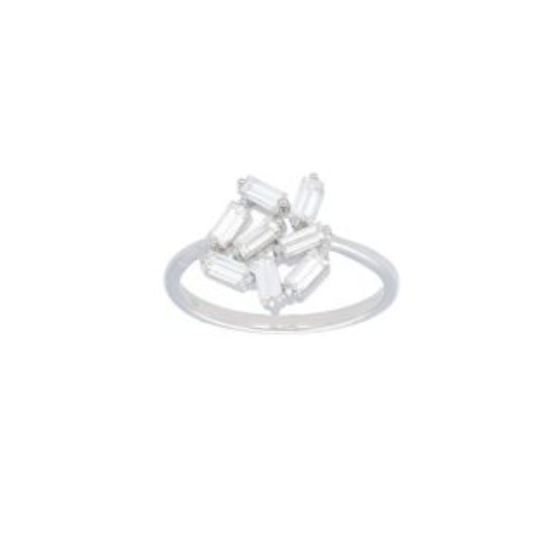 Deutsch Signature Baguette Flower Diamond Ring