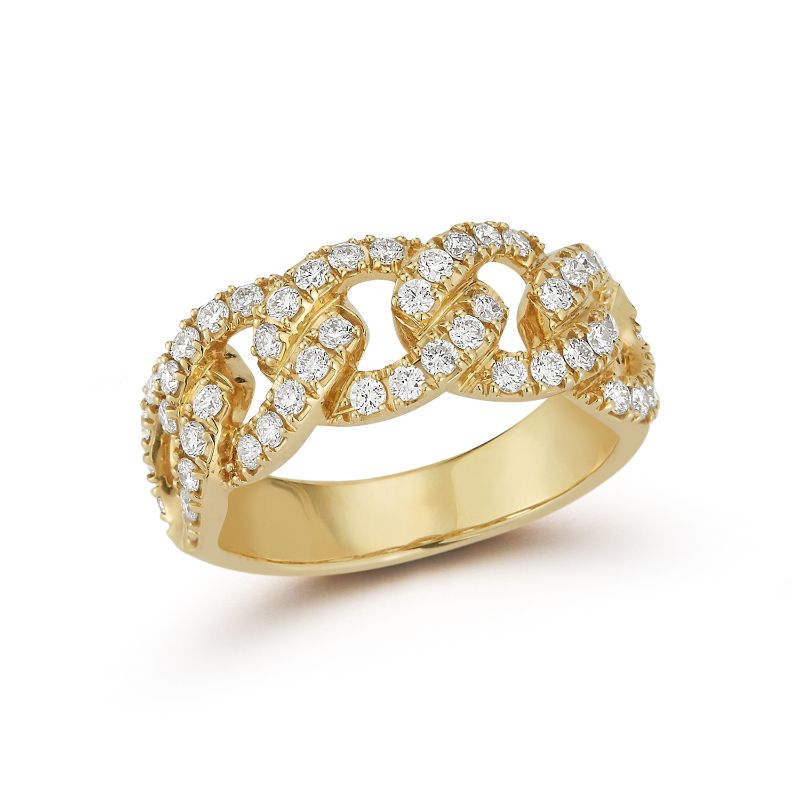 Deutsch Signature Diamond Curb Chain Ring