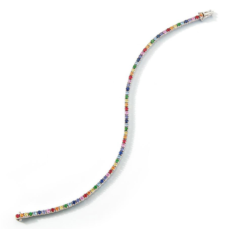 Deutsch Signature Multi Color Tennis Bracelet