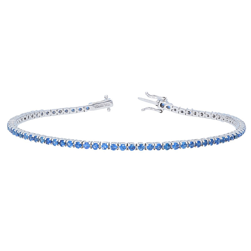 Deutsch Signature Blue Sapphire Tennis Bracelet