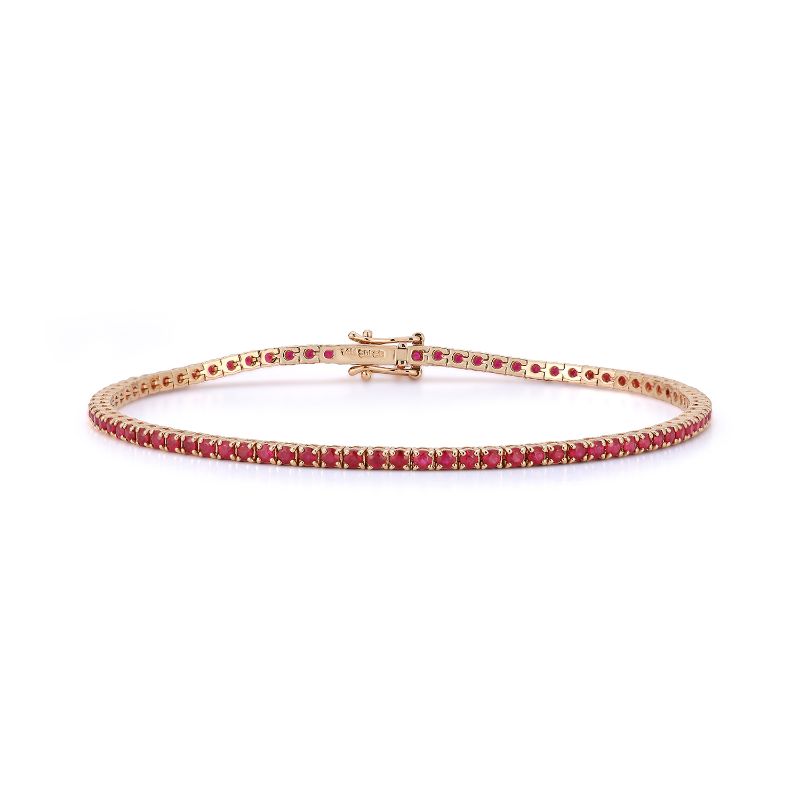 Deutsch Signature Ruby Tennis Bracelet